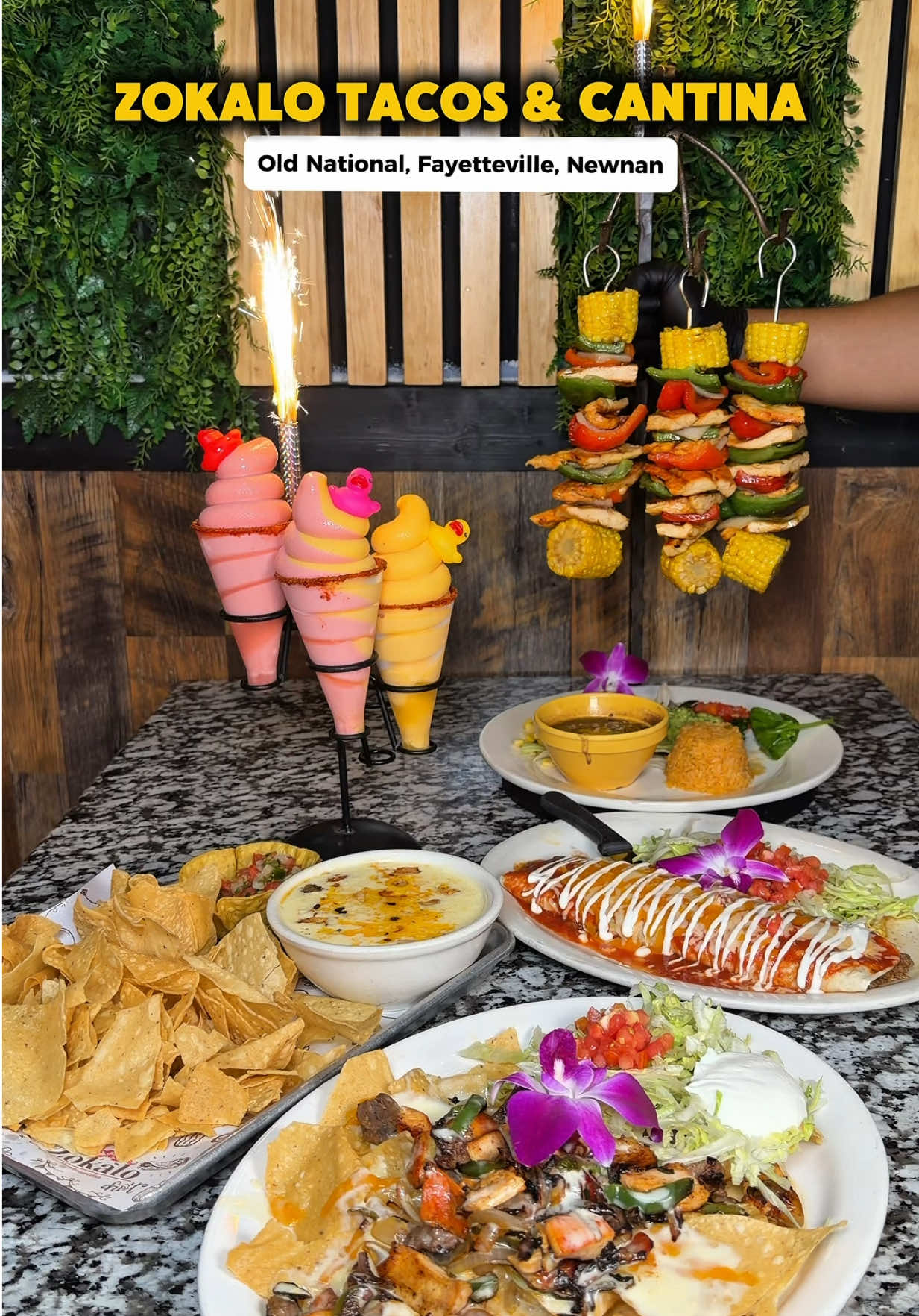 Atlanta’s Mexican food spot with a one-of-a-kind soft serve flight Authentic Mexican food, tacos, margaritas 🌮🔥 📍Zokalo Tacos & Cantina   #zokalomexicantina #FoodTok #atlfood #softservemargarita #PeachBellini