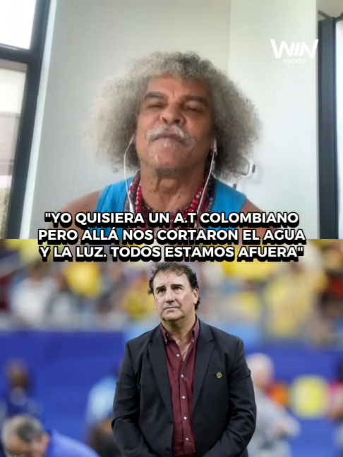 ⚽🔥“Yo quisiera colombianos en el cuerpo técnico de la selección, pero nos cortaron el agua y la luz a todos nosotros allá. Todos estamos afuera, no sé por qué”, Carlos ‘El Pibe’ Valderrama. #MedioTiempoWIN