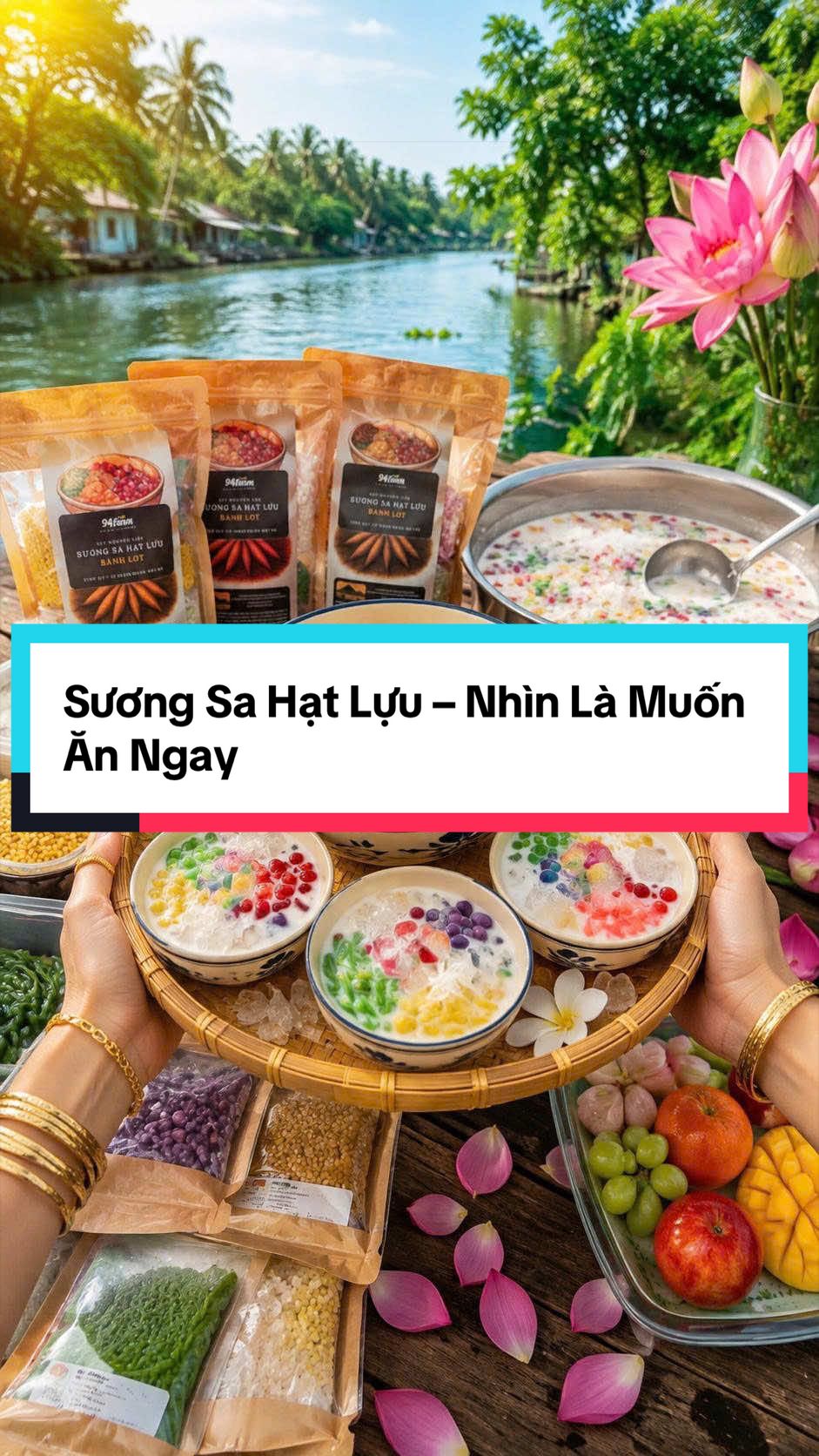Sương Sa Hạt Lựu – Nhìn Là Muốn Ăn Ngay #mexiuoi #che #chesuongsahatluu #chethap #ancungtiktok 