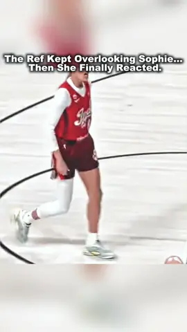 The Ref Kept Overlooking Sophie... Then She Finally Reacted.#sophiecunningham #basketball #TikTokCampaign #hoops #usa     