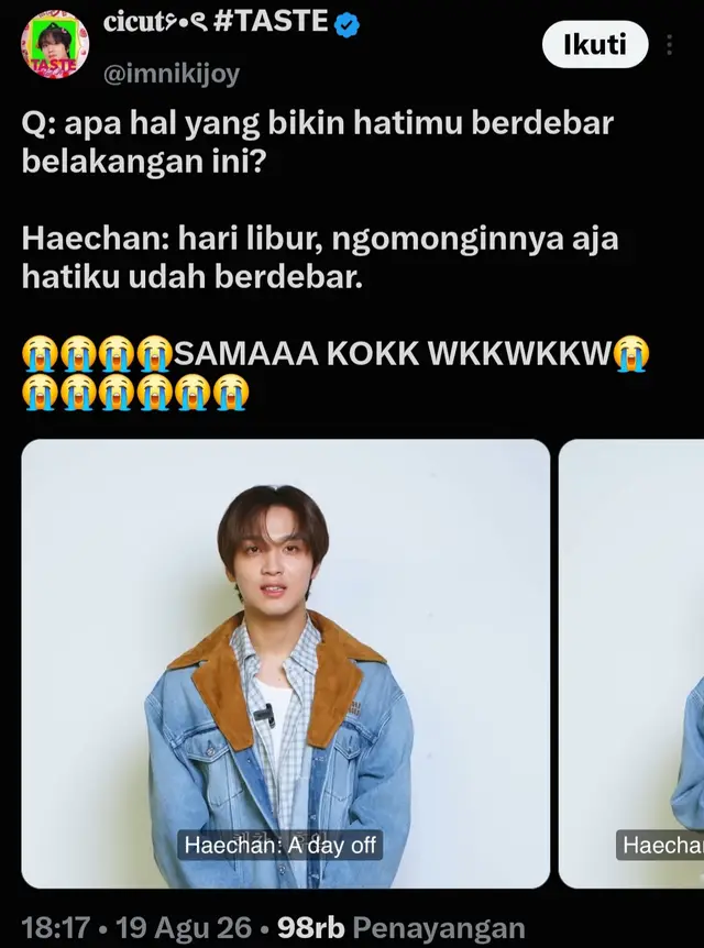 Echan the real remaja genz wkwkw😭🤣💯🐻🤏🏻#haechannct #leehaechan #nctzen #nctdream #nct127 