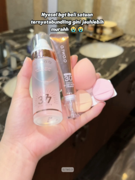/Primernya bisa protek dari matahari, setting spray-nya bisa bikin kulit makin cerah dua item ini combo-nya auto jadi juara! 09#otwooid