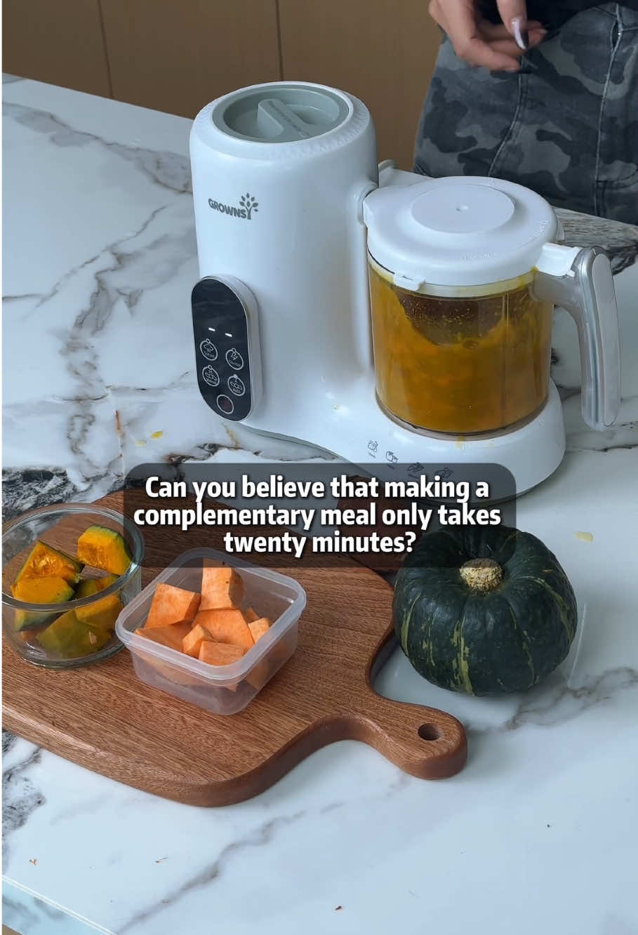 This baby food maker really freed up my hands.#Babyfoodprocessor #grownsy #babyshower 