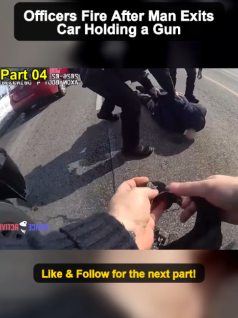 Officers Fire After Man Exits Car Holding a Gun - Part 4#Cops #PoliceChase #CrimeNews #CaughtOnCamera #PoliceActivity