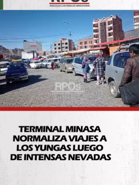 TERMINAL MINASA NORMALIZA VIAJES A LOS YUNGAS LUEGO DE INTENSAS NEVADAS La Terminal Minasa registra una alta afluencia de pasajeros y las salidas hacia los Yungas se realizan con normalidad. Los viajes fueron restablecidos luego de que días anteriores se suspendieran debido a las intensas nevadas registradas en la zona. #RPOsBolivia #SiempreBolivia