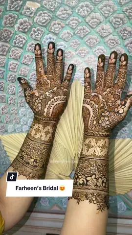 The process vs. The final result 😍 . . . #bridalhenna #mehndidesign #mehnditransition #hennadesign #intricatemehndi 