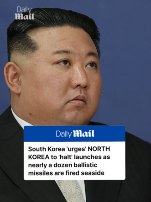 On Thursday, South Korea's military reported that North Korea has launched a slew of missiles toward the sea. The report also stated that approximately 10 ballistic missiles were fired causing South Korea to seek cause and heighten security measures. According to the Associated Press, the South Korea military has 'urged' N. Korea to 'halt' these launches. 📷 Getty Images #war #northkorea #politics #news