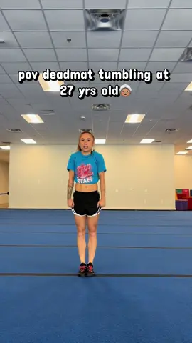 relying on hopes and dreams girl😅😬 #cheertok #tumbling #fyp #old 