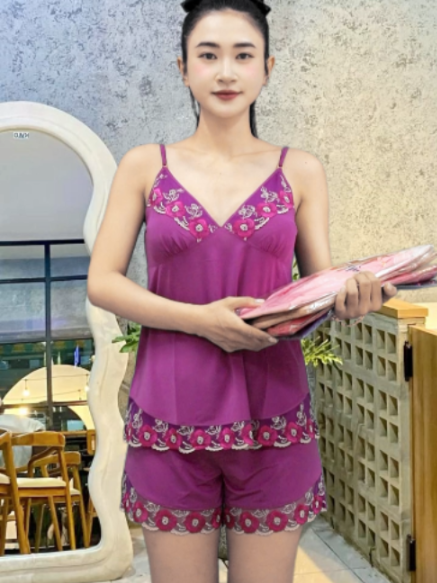 2160 - Bộ đùi thun lạnh dây, chất mềm mịn mát cho ngày hè oi bức #PALTAL #nu #bomacnha #noiynu #xuhuong #tiktokshop