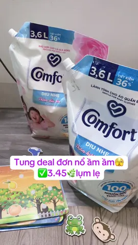 Comfort: Lưu hương thơm dịu cả ngàyDài trên quần áo của bé yêu và gia đình Hai lựa chọn mùi hương dịu nhẹ:Hương thơm phần quốc dân và thơm dịu êm tựa hoa tinh khiết.Đang có deal hời mẹ #comfort #hoptaccungunilever  #nuocxavai  #salegiuathang #1315giuathang 