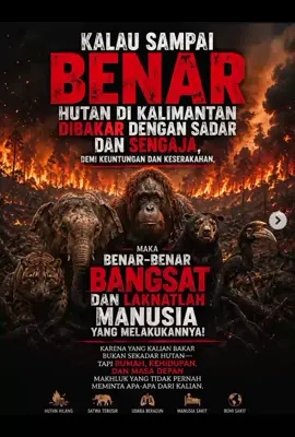 🔥🌫️ PRAY FOR KALIMANTAN 🙏🇮🇩 “Pray for Kalimantan” menggema di media sosial sebagai bentuk kepedulian terhadap darurat kebakaran hutan dan lahan (karhutla) serta kabut asap pekat yang menyelimuti Pulau Borneo akibat musim kemarau ekstrem. Lebih dari 1.100 titik panas terdeteksi di berbagai wilayah Kalimantan. Kabut asap berdampak pada kualitas udara, kesehatan warga, aktivitas sekolah, hingga jarak pandang. 🙏 Semoga hujan segera turun, api dapat dipadamkan, warga diberikan kesehatan dan keselamatan, serta Kalimantan kembali hijau dan bebas dari asap. Kalimantan tidak sendiri. Indonesia berdoa untukmu. ❤️🇮🇩 #PrayForKalimantan #Kalimantan #Karhutla #KabutAsap #SaveKalimantan 