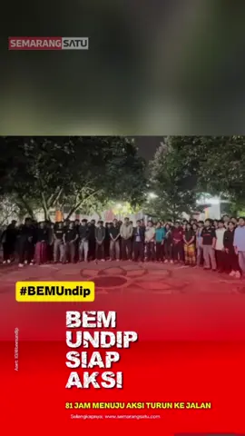 DIPONEGORO MENGGUGAT! BEM UNDIP SERUKAN AKSI TURUN KE JALAN!! Aliansi Mahasiswa Undip menggelar konsolidasi akbar pada Kamis, 20 Agustus 2026 di area kampus Undip Semarang. Dalam seruan aksinya, massa mahasiswa menyoroti bahwa 81 tahun kemerdekaan Indonesia masih terasa semu. Menurut mereka, kemerdekaan sejati adalah ketika kelaparan tidak lagi menjadi tontonan dan lulusan perguruan tinggi dapat bekerja sesuai bidangnya. Mahasiswa menyerukan agar 