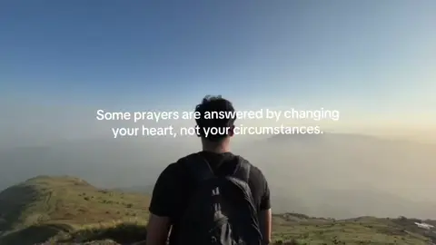 Some prayers are not answered by changing your circumstances, but by changing your heart. You may ask for something to be removed, yet instead Allah gives you patience. You may ask for ease, and He gives you strength. Because sometimes the real answer is not in what happens around you, but in who you become through it.  #fyp #muslimtiktok #islamic #islamicreminders #allah❤️ 