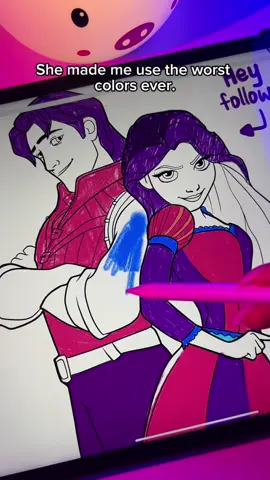 App ArtWorkout  Tangled #tangled #artchallenge #drawingprocess #digitalart #artdrawing 