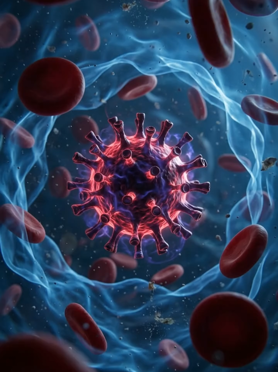 🦠⚡ Uma batalha invisível acontece DENTRO do seu corpo agora mesmo...  Assista seu sistema imunológico destruir um vírus em tempo real! 😱🔬 Ciência nunca foi tão épica. 💙 #ciencia #biologia #corpohumano #sistemaimunologico #virus                