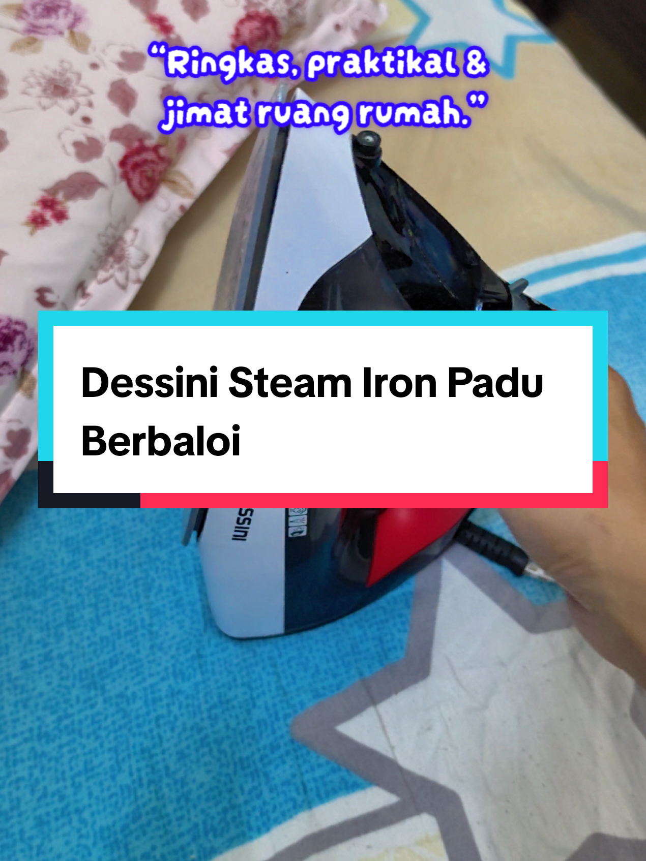 “Ringkas, praktikal & jimat ruang rumah.”#dessini #dessinimalaysia #steamiron #seterikawap #iron 