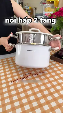 Nồi kèm xửng hấp chockmen 22cm #tienichnhabep #xuhuong #noihap2tang #noihapinox 