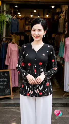 Áo lẽ bà ba thun lưới cổ tim cách tân duyên dáng #aobaba #aonu #thoitrangnu #xuhuongtiktok 