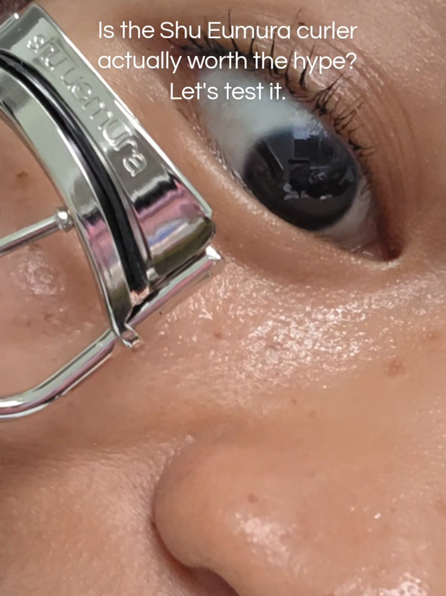 The hype is real. Zero pinch, all-day lift. ✨ Game changer for straight lashes.  #eyelashcurler #shuuemuramy 