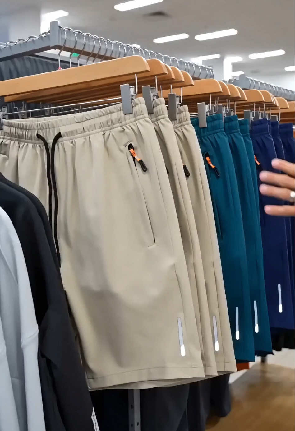 Quick-dry, zippered pockets, and breathable like a breeze 🌬️ Gym, trail, or couch — these shorts do it all. #workoutshorts #gymfit #mensessentials #activewear #fyp 