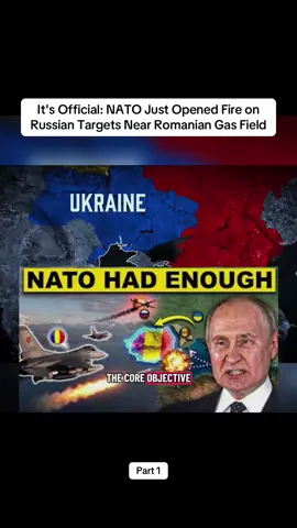 Part 1 It's Official: NATO Just Opened Fire on Russian Targets Near Romanian Gas Field#news #breakingnews #war #russia #fyp 