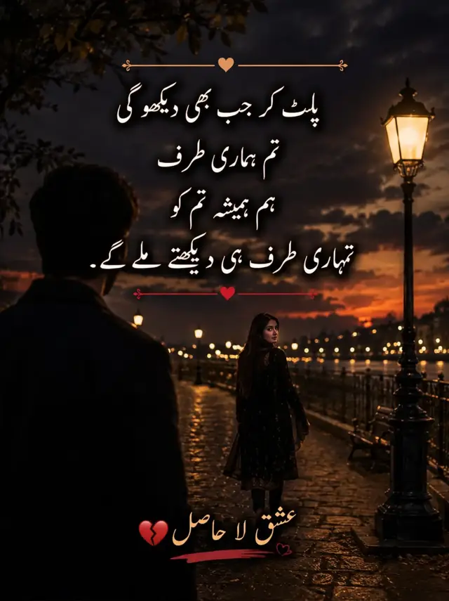 ❤️پلٹ کر جب بھی دیکھو گی تم ہماری طرف ہم ہمیشہ تم کو تمہاری طرف ہی دیکھتے ملے گے ۔#poetry #fyp #poetrystatus #viral #foryoupage❤️❤️ 