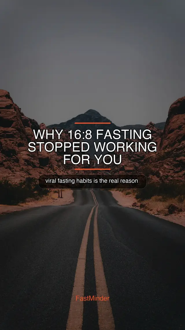 WHY 16:8 FASTING STOPPED WORKING FOR YOU Track different fasting schedules. See what works for YOU. Save this for later! #fasting #168fasting #intermittentfasting #weightloss #fastminder