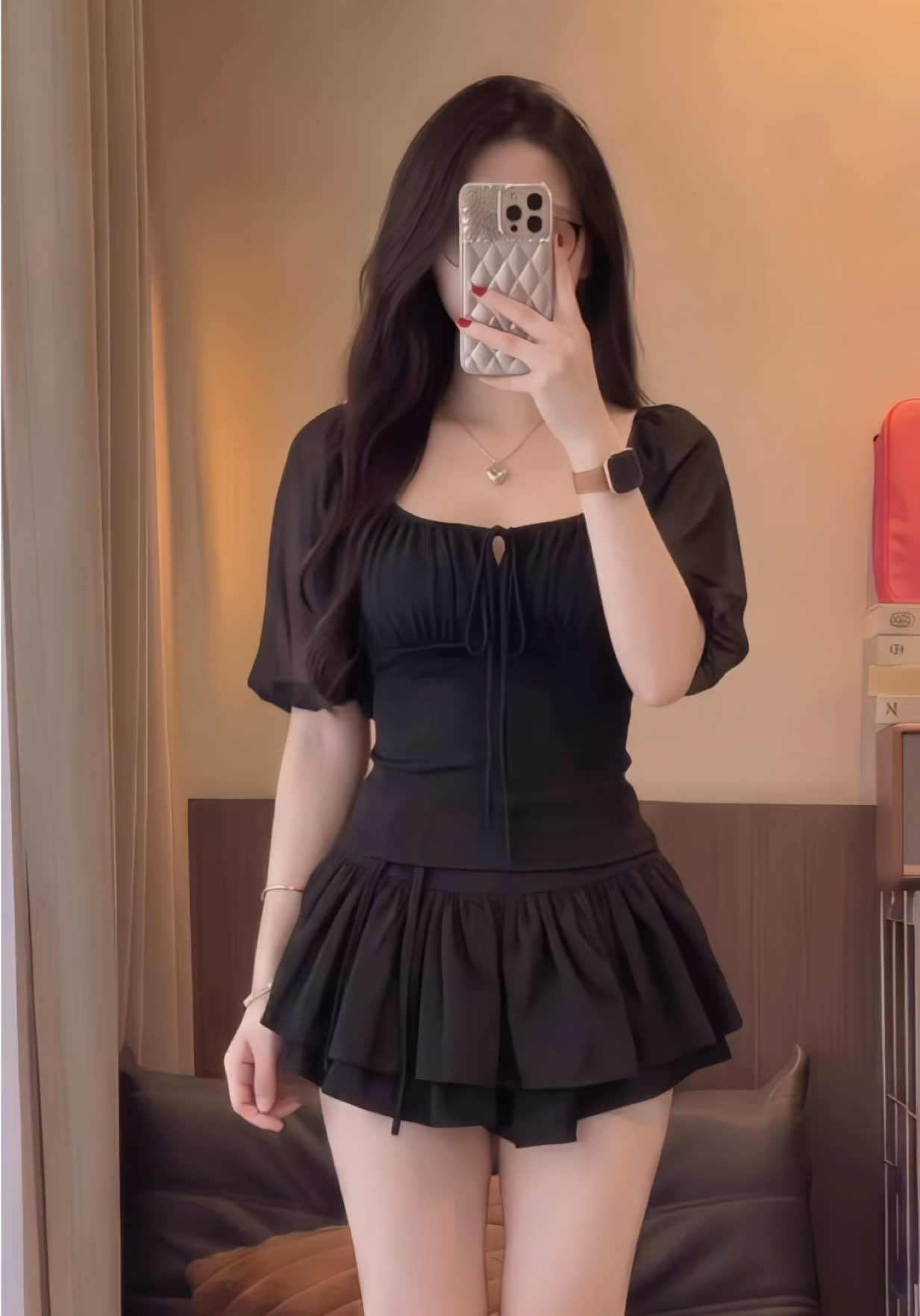 (A-650) Áo Thu Đông phối lưới 
