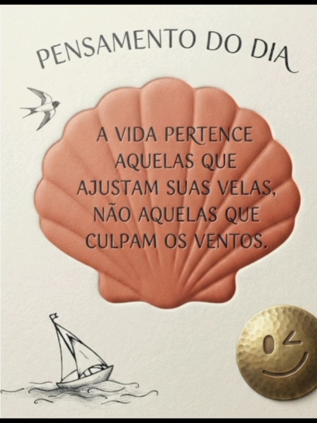 LEVE ESSE PENSAMENTO PARA SUA VIDA! #vida #barco #velas #mundo #reflexão @MENTE POSITIVE @MENTE POSITIVE @MENTE POSITIVE 