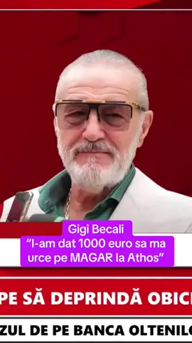 Gigi Becali si experientele de la Athos la Fanatik #fyp #gigibecali #munteleathos #romania #viral 