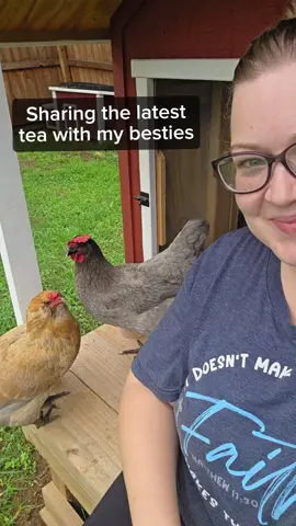 Best friends can be chickens, right?! #chickens #homestead #farmlife #bestfriend #ramseywoodline 