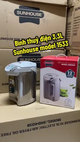 Bình thủy điện 3,3L Sunhouse model 1533##binhthuy#binhthuydien##binhthuydiensunhouse##binhdunnuoc##binhdunnuocphasua