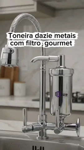 Torneira Gourmet com Filtro Parede Flexível ABS Cozinha Água Filtrada Dazie