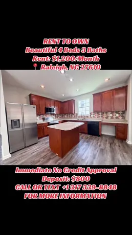 🏡 RALEIGH, NC — 4 BEDROOM HOME AVAILABLE NOW! Searching for a spacious rental home in Raleigh, NC? 👀 This 4-bedroom, 3-bathroom home may be exactly what you’ve been looking for! Located in Raleigh, NC 27610, this property offers a generous layout with plenty of room for comfortable everyday living. 💰 Rent: $1,200/month 🔑 Deposit: $800 🛏️ 4 Bedrooms 🛁 3 Bathrooms 📍 2618 Dutch Grove Cir, Raleigh, NC 27610 If you’ve been scrolling through rental listings trying to find a home with 4 bedrooms and 3 bathrooms at an affordable price, make sure you check this one out! Whether you need extra bedrooms, more space for your household, or simply want a comfortable place to call home, this Raleigh rental is worth asking about. ✨ Spacious 4-bedroom layout ✨ 3 full bathrooms ✨ Raleigh location ✨ $1,200 monthly rent ✨ $800 deposit ✨ Great option for renters looking for more space 📩 Interested in this property? Send a message for more information and move-in details. Include your preferred move-in date when reaching out so you can get the information you need faster. 🔥 Don’t just watch and scroll! Save this listing, share it with someone searching for a home in Raleigh, and follow for more rental opportunities. Available rental homes can move quickly — reach out to learn more! #RaleighNC #RaleighRentals #NCRealEstate #HouseForRent #RaleighHomes 