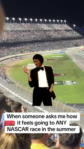 Keep in mind, this was a night race and I was still sweating my ass off  #NASCAR #nascar #nascartiktok 