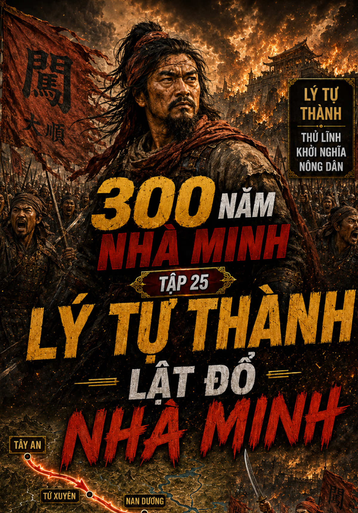 300 năm nhà Minh – Tập 25: Mô phỏng bản đồ Lý Tự Thành lật đổ nhà Minh và Đa Nhĩ Cổn dẫn quân Thanh tiến vào Trung Nguyên. #LịchSử #NhàMinh #NhàThanh 