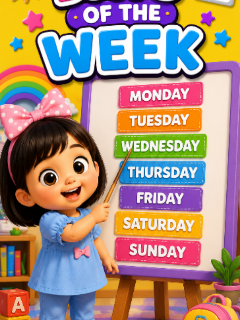 📅✨ How many days are in a week? 7! Let’s learn them one by one! 👧💖 Monday → Tuesday → Wednesday → Thursday → Friday → Saturday → Sunday 🌈📚 Can your little one say all 7? 👇😍 #DaysOfTheWeek #KidsTikTok #LearnWithFun #ToddlerLearning #PreschoolLearning #KidsLearning #EarlyLearning #LearnDays #KidsEducation #EducationalTikTok #LearningForKids #NurseryLearning #FYP #ForYou #ViralKidsContent