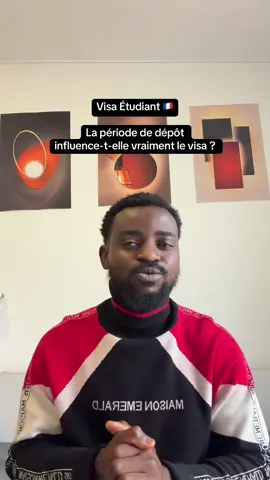 Est-ce que la période à laquelle tu déposes ta demande de visa peut influencer la décision ?  Un dépôt en début ou en fin de période ne signifie pas automatiquement que le visa sera accepté ou refusé. La décision dépend surtout du dossier, de la situation du demandeur, de l’objet du voyage et de la capacité à démontrer qu’il respecte les conditions du visa. #camerountiktok🇨🇲  #campusfrance  #etudes  #etudiant  #pourtoi 