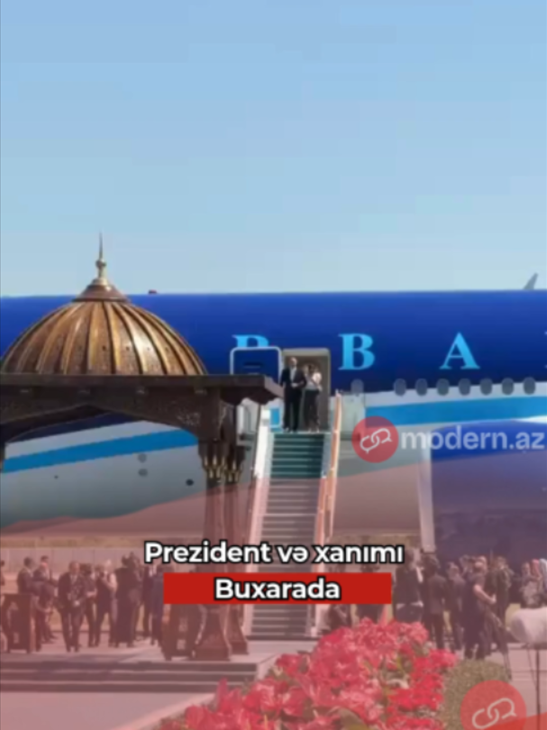 ‼️İlham Əliyev və birinci xanım Mehriban Əliyeva Buxaraya gəliblər Buxara Beynəlxalq Hava Limanında Prezident İlham Əliyevi və birinci xanım Mehriban Əliyevanı Özbəkistan Prezidenti Şavkat Mirziyoyev və xanımı Ziroatxon Mirziyoyeva qarşıladılar.