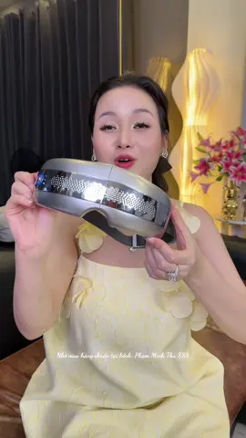 Máy Massage Mắt OGAWA Qlumi Duo. Nóng lạnh kép, túi khi massage thái dương hỗ trợ mỏi mắt #phạmminhthu888 #minhthureview #ogawavietnam #massagemat #giammoimat 