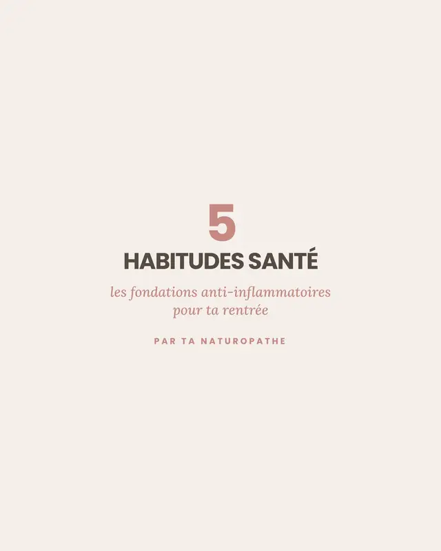 La rentrée, c'est le moment parfait pour reposer des bases, sans repartir en mode survie. Pas besoin de tout changer d'un coup : ton assiette, ton mouvement, ton sommeil, ton stress et ta charge toxique. Une seule chose à la fois, et ça tient. J'ai réuni tout mon approche dans un guide. Écris-moi HABITUDES en DM, je te l'envoie. ⚠️ Contenu informatif, pas un avis médical.  #santefeminine #glycemie #stress #antiinflammatory #reequilibragealimentaire😁 