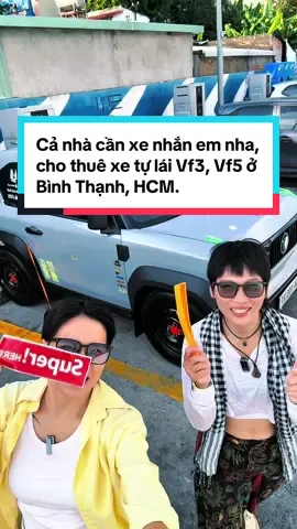 Cả nhà cần xe nhắn em nha, cho thuê xe tự lái Vf3, Vf5 ở Bình Thạnh, HCM. #chothuxevf3vf5 #vf3duky #phuotbangoto #chothuxetulai #chothuxedienvinfast 