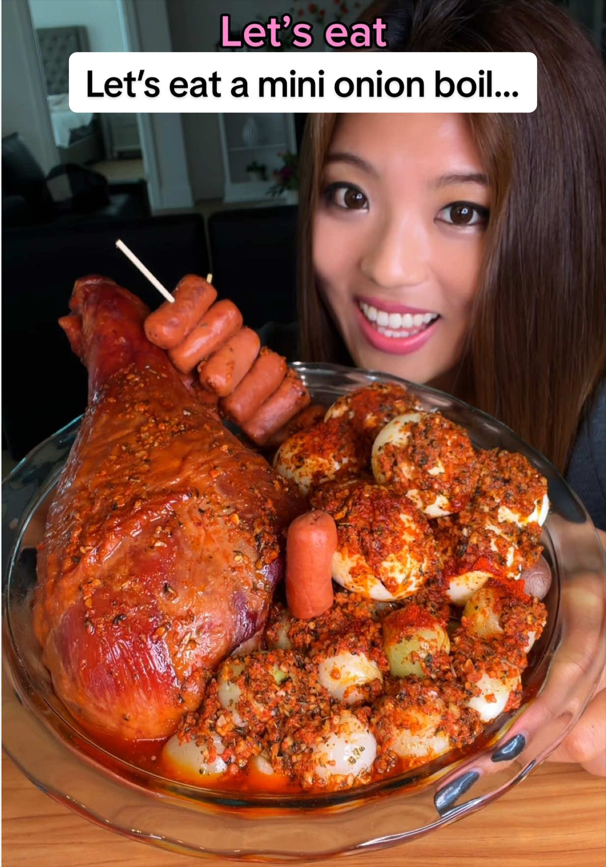 Let’s eat a mini onion boil… #food #eating #mukbang #seafood #asmr