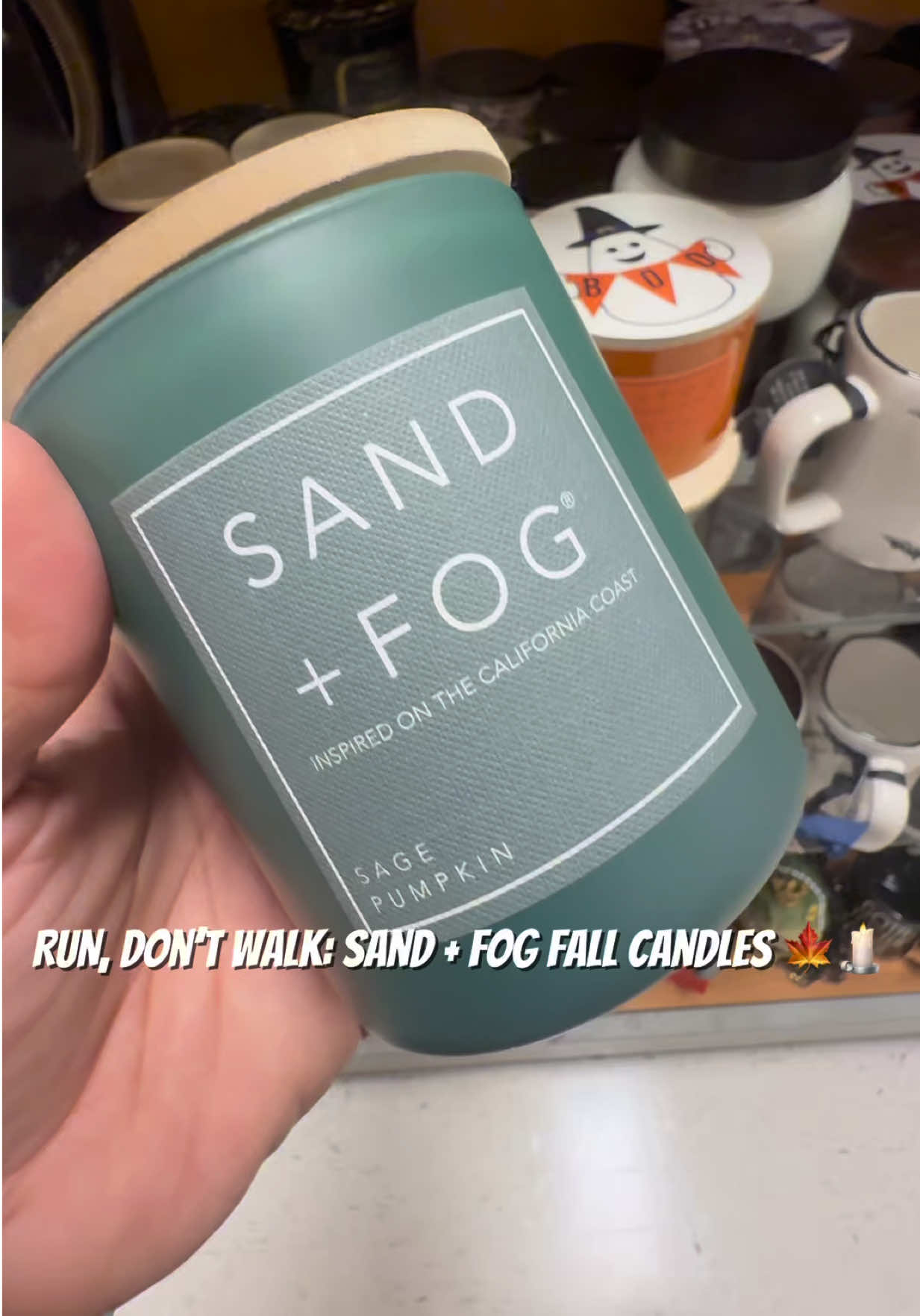 🍂 Fall candle season is officially HERE! Sand + Fog did not disappoint with these scents 🕯️🤎 Which one are you grabbing? #sandandfog #candles #fall 