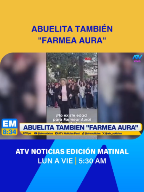 🕶️ ¡EL AURA NO TIENE EDAD! 👵 Esta abuelita deslumbró a un grupo de jóvenes tras marcarse un desfile lleno de actitud y estilo en plena calle junto a un dinosaurio. ¡Totalmente farmear aura! 🔥😎 📲 ¿Qué tal la actitud de la señora? Déjanos tu opinión en los comentarios. #ATVNoticiasEdiciónMatinal #Viral #FarmeandoAura #AbuelitaViral