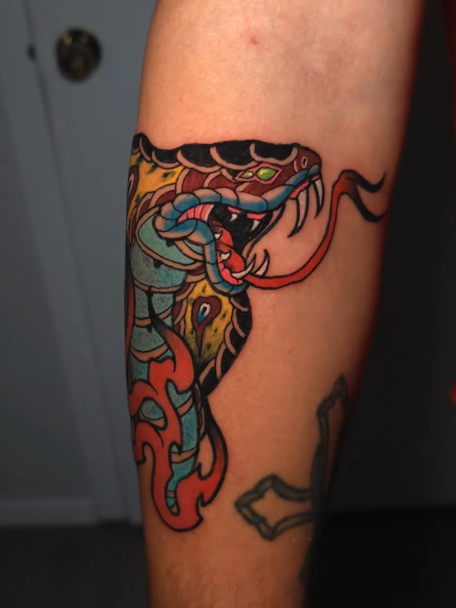 Ima SnaaaaAAhke 🐍#lubbocktx #amarillotx #canyontx #jconly #bigriggstattoos 