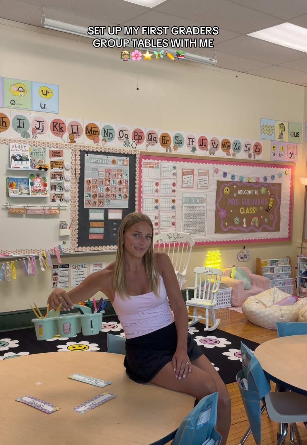 Very excited about my new group tables!! @Really Good Stuff has the best classroom furniture. Very thankful for blessing teachers like me! #teacher #teachersoftiktok #classroom #classroomsetup #teachertok 