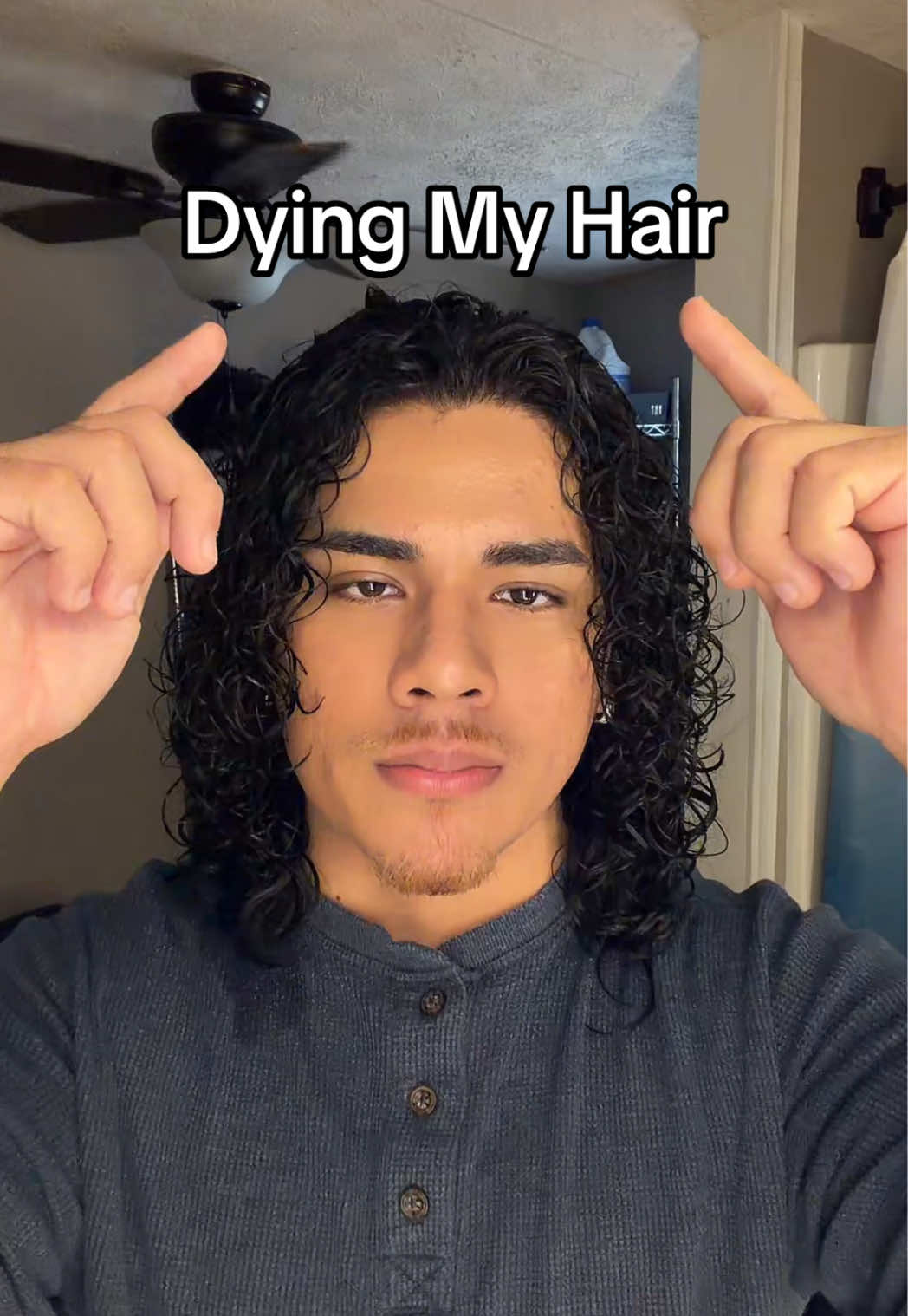 Highlights on my curly hair #highlights #curlyhair #curlyhead #hairtok #miguel 