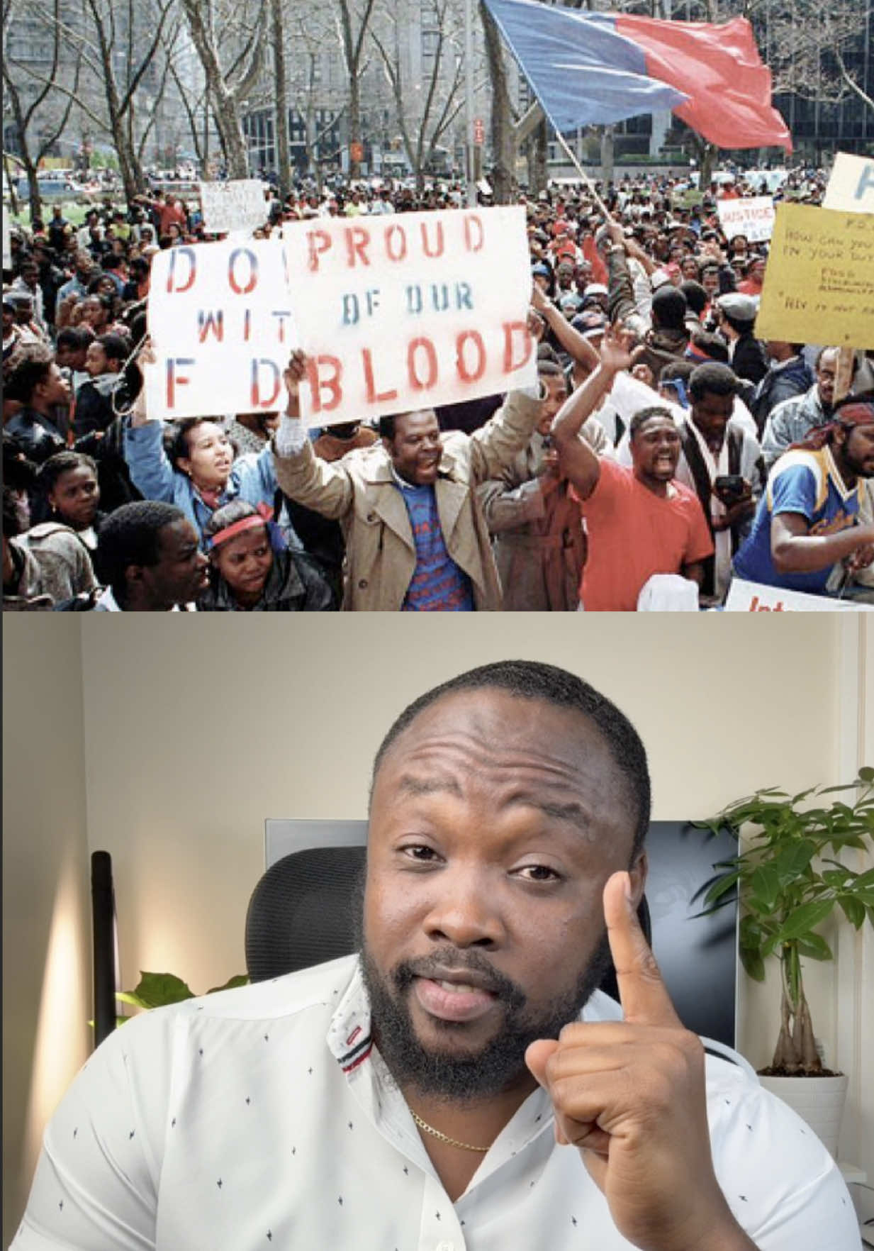 Stigma ak Diskriminasyon kont Ayisyen Etanizi pa kòmanse jodi a. Sa gen anviwon 40 lane, moun pat ka di yo se Ayisyen akoz SIDA.  Gadel l, pataje l   #haitian #usimmigration #haitiantiktok 