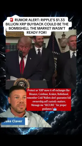 🚨 After Ripple CEO Brad Garlinghouse appeared at the White House crypto meeting, speculation is exploding: Is Ripple preparing a MASSIVE $1.33B XRP buyback? If this gets confirmed, XRP holders are going to be watching every move. 👀🔥 Rumor for now. Confirmation would change everything. #XRP #Ripple #XRPNews #Crypto #CryptoNews 